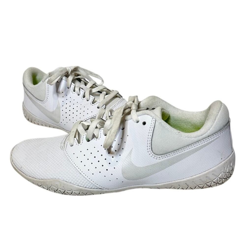 Nike White Cheerleader Cheer Sideline IV Sneaker Shoe Women Sze 6.5 Traction EUC